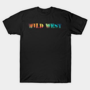 Rainbow Wild West letters T-Shirt